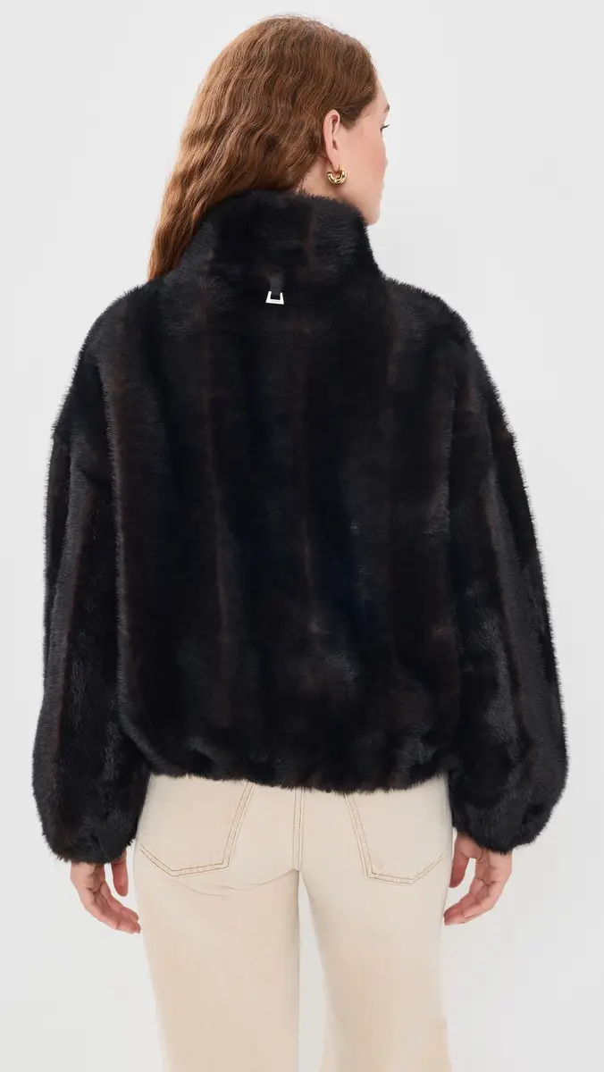 Apparis Iris Shaved Mink Bomber Jacket | Thumbnail 3 Apparis Iris Shaved Mink Bomber Jacket | Thumbnail 3