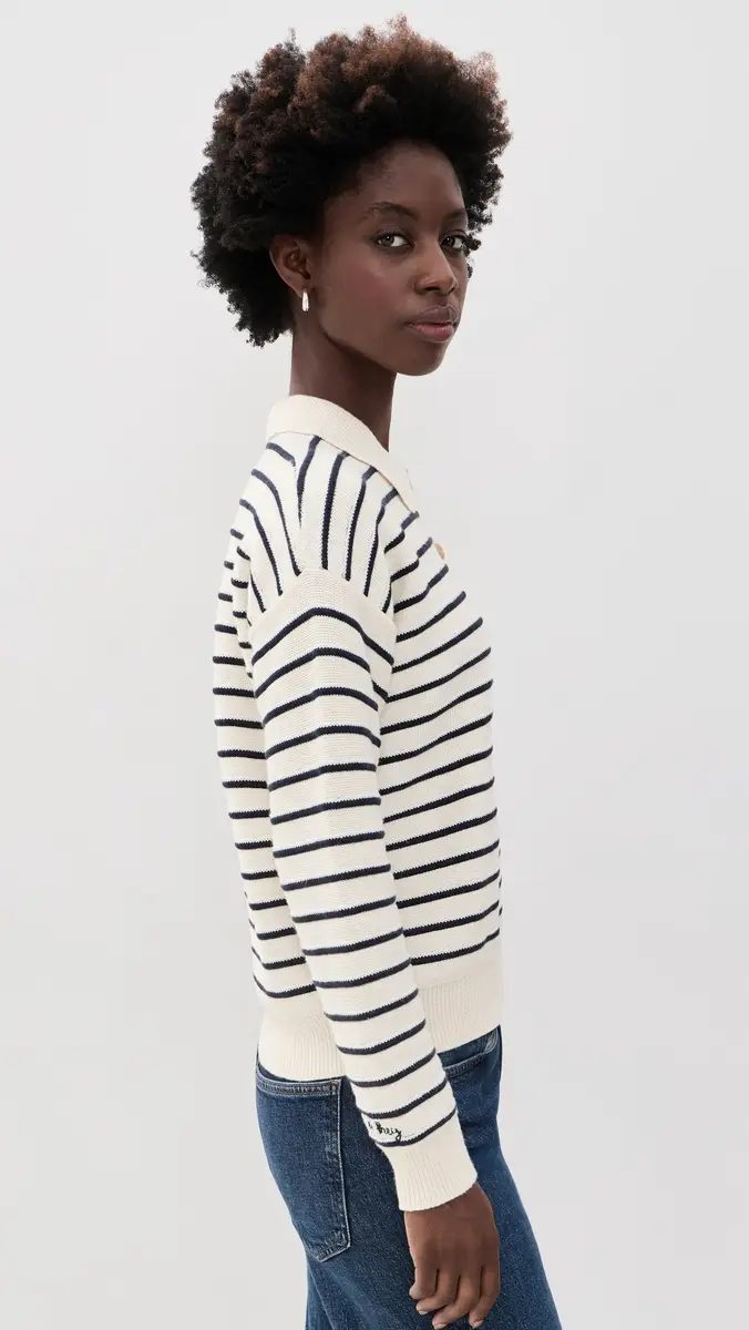 Marine Layer Mid Gauge Rugby Polo Pullover | Thumbnail 4 Marine Layer Mid Gauge Rugby Polo Pullover | Thumbnail 4