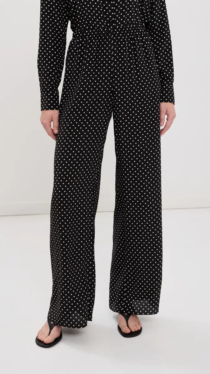 Sprwmn Silk Wide Leg Easy Pants | Thumbnail 2 Sprwmn Silk Wide Leg Easy Pants | Thumbnail 2