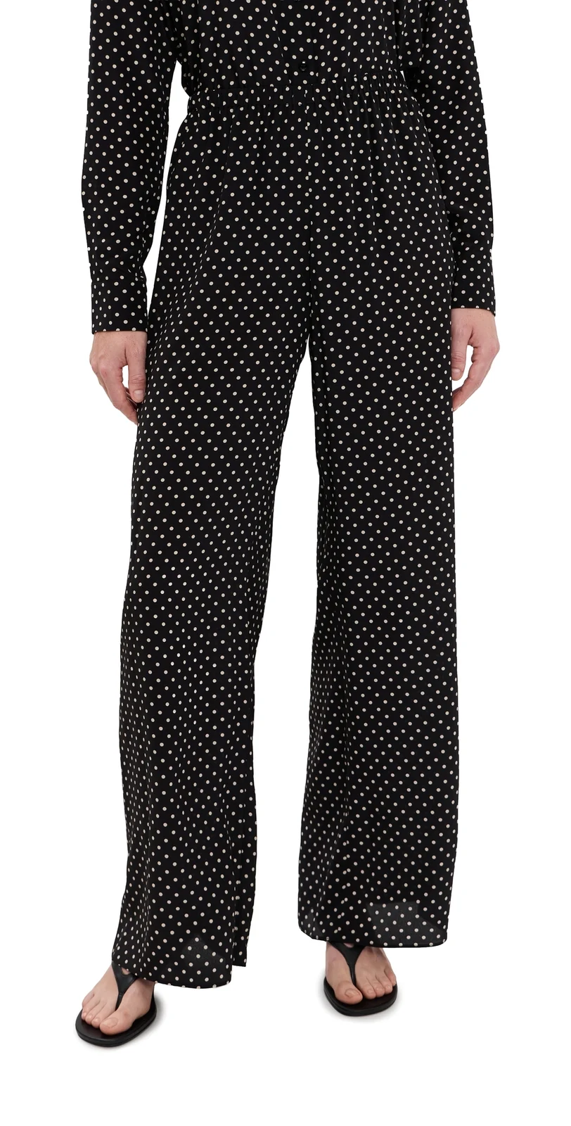 Silk Wide Leg Easy Pants