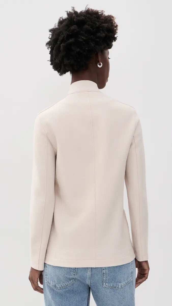 Harris Wharf London Nehru Jacket Pressed Wool Coat | Thumbnail 3 Harris Wharf London Nehru Jacket Pressed Wool Coat | Thumbnail 3
