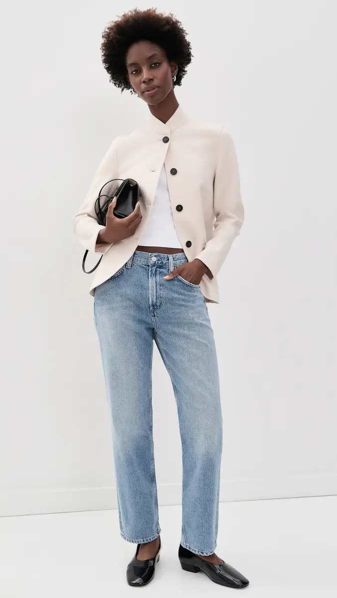 Harris Wharf London Nehru Jacket Pressed Wool Coat | Thumbnail 5 Harris Wharf London Nehru Jacket Pressed Wool Coat | Thumbnail 5