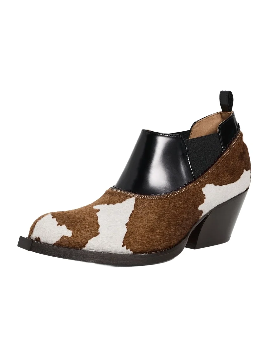 Cow Print Boots
