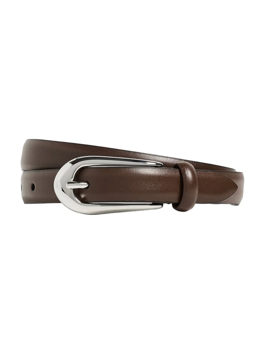 Anderson's Skinny French Calf Leather Belt