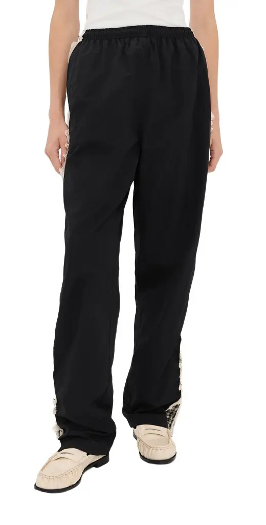 Tanner Fletcher Wilbur Ruched Stripe Windbreaker Pants