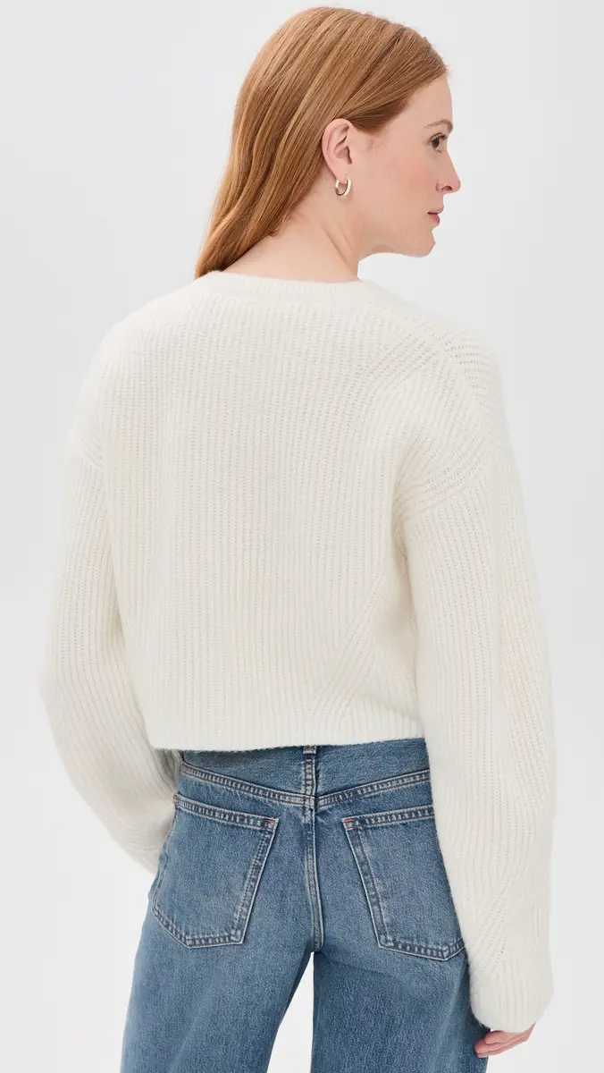 GOOD AMERICAN The Shrunken Cable Cardigan | Thumbnail 3
