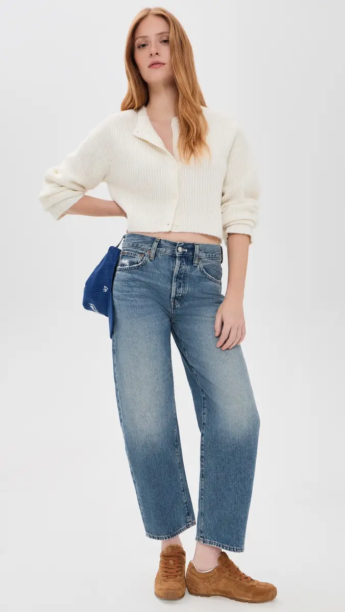 GOOD AMERICAN The Shrunken Cable Cardigan | Thumbnail 5