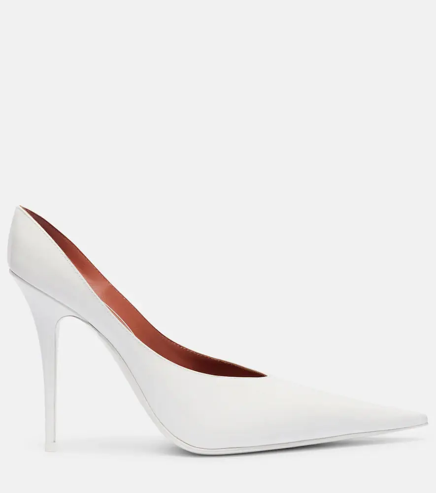 Amina Muaddi Anok 105 patent leather pumps | Thumbnail 3