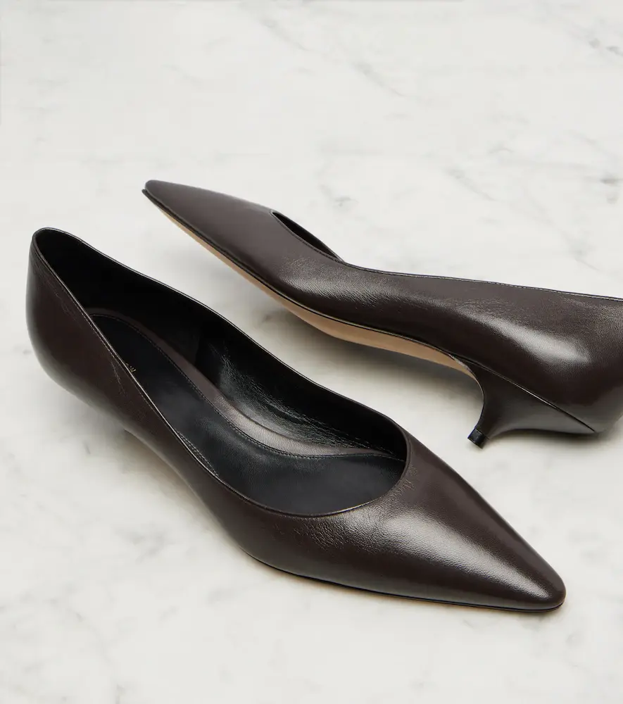 The Row Liisa Two leather pumps | Thumbnail 4 The Row Liisa Two leather pumps | Thumbnail 4