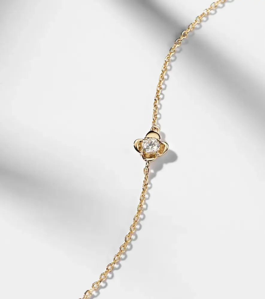 STONE AND STRAND Clover 14kt gold bracelet with diamonds | Thumbnail 4