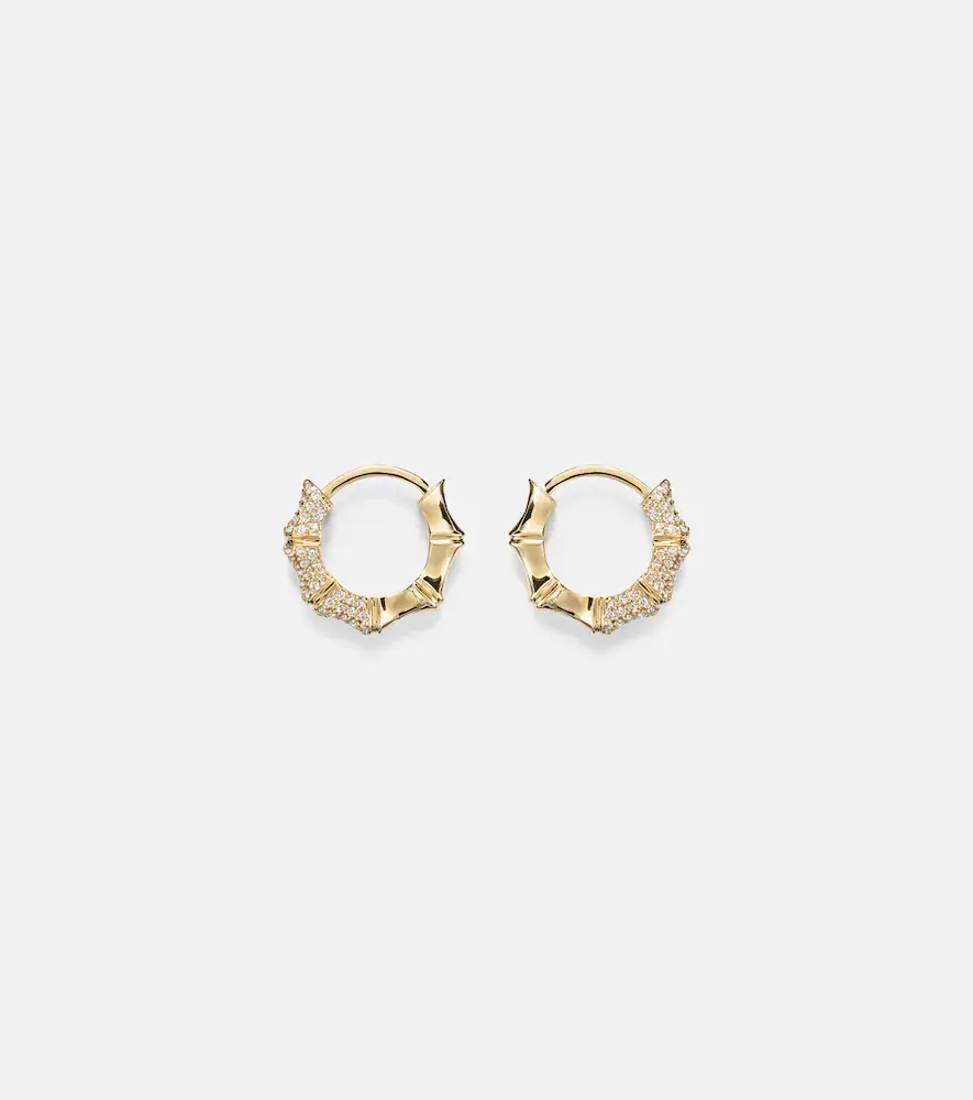STONE AND STRAND 14kt gold earrings with diamonds | Thumbnail 4 STONE AND STRAND 14kt gold earrings with diamonds | Thumbnail 4