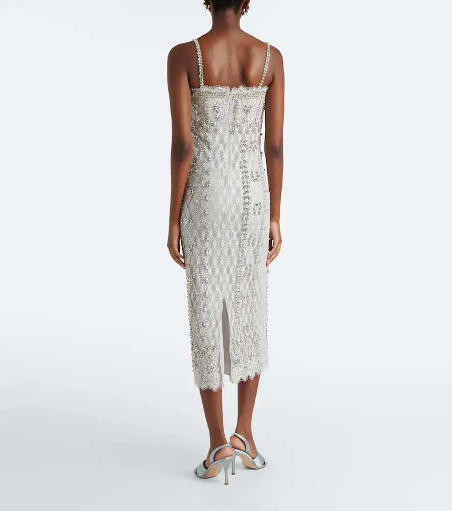 Costarellos Leona beaded lace cocktail dress | Thumbnail 2 Costarellos Leona beaded lace cocktail dress | Thumbnail 2