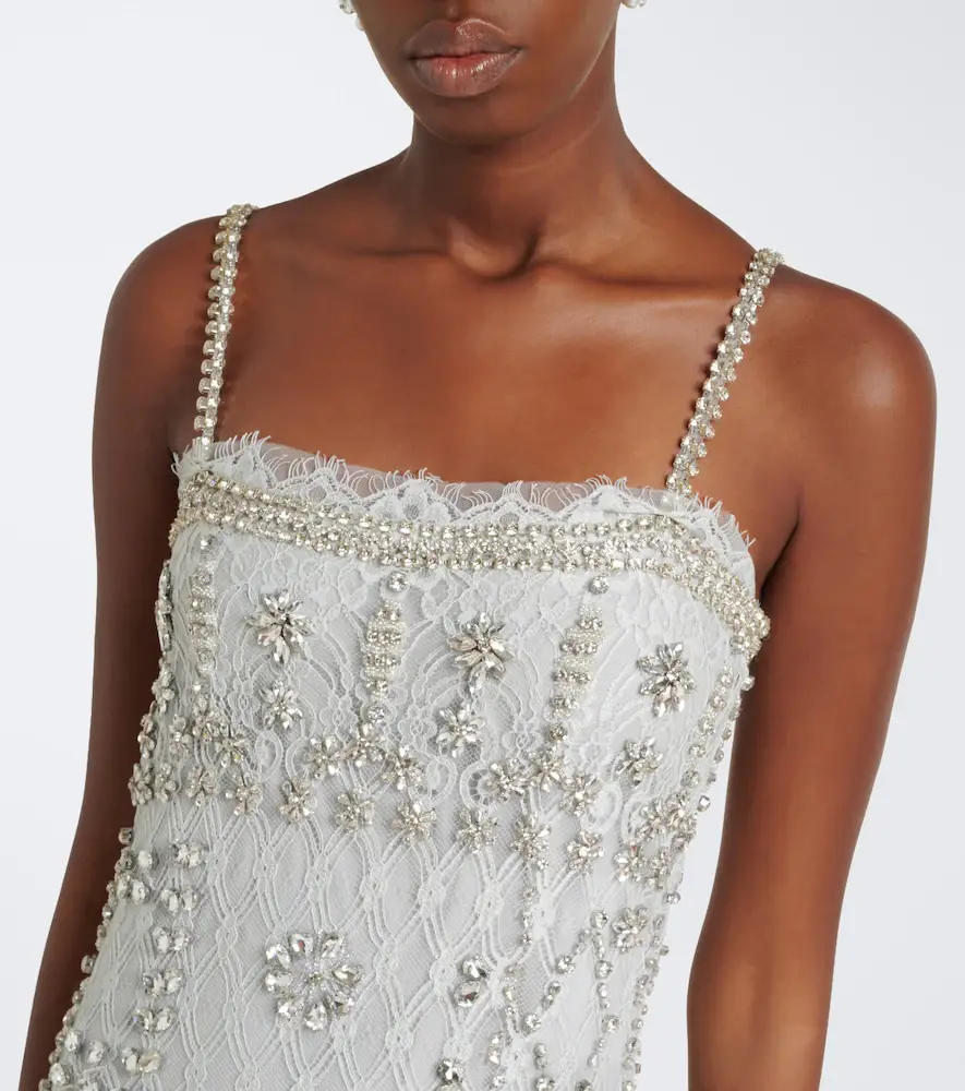 Costarellos Leona beaded lace cocktail dress | Thumbnail 3 Costarellos Leona beaded lace cocktail dress | Thumbnail 3