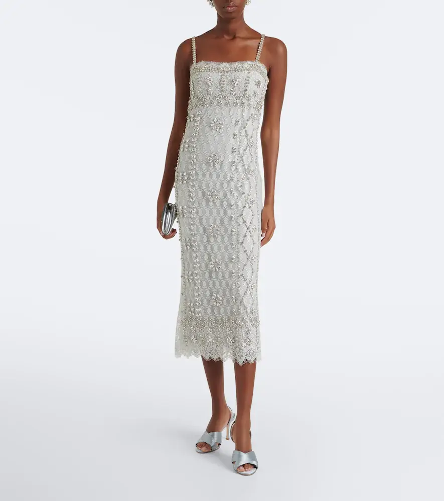 Costarellos Leona beaded lace cocktail dress | Thumbnail 6 Costarellos Leona beaded lace cocktail dress | Thumbnail 6