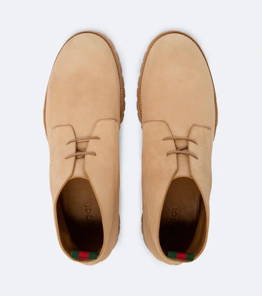Gucci Web Stripe suede desert boots | Thumbnail 6 Gucci Web Stripe suede desert boots | Thumbnail 6