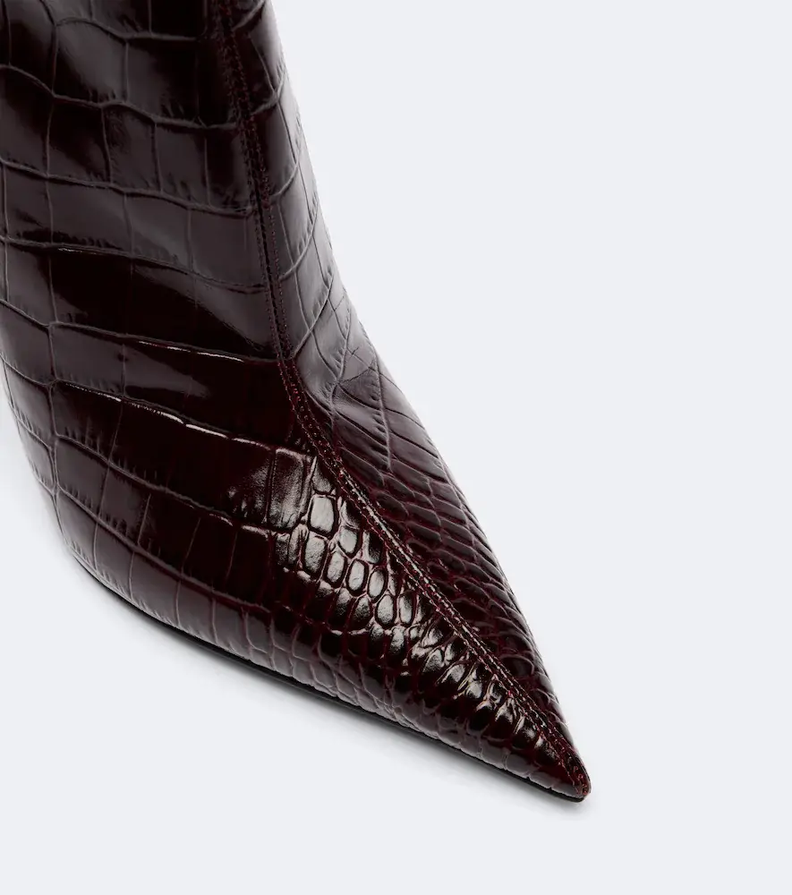 Paris Texas Vera croc-effect leather ankle boots | Thumbnail 3 Paris Texas Vera croc-effect leather ankle boots | Thumbnail 3