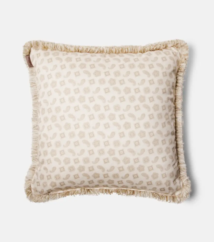 Etro Paisley cotton cushion | Thumbnail 3 Etro Paisley cotton cushion | Thumbnail 3