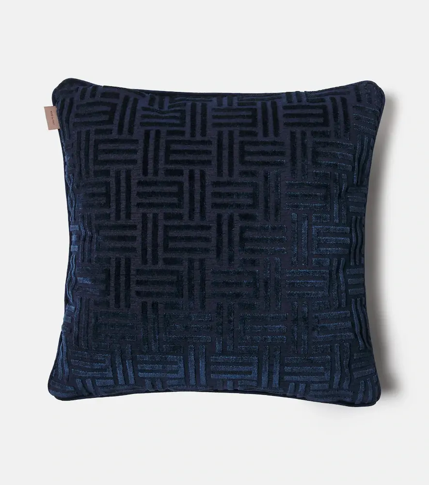Etro Flag monogram corduroy cushion | Thumbnail 2 Etro Flag monogram corduroy cushion | Thumbnail 2
