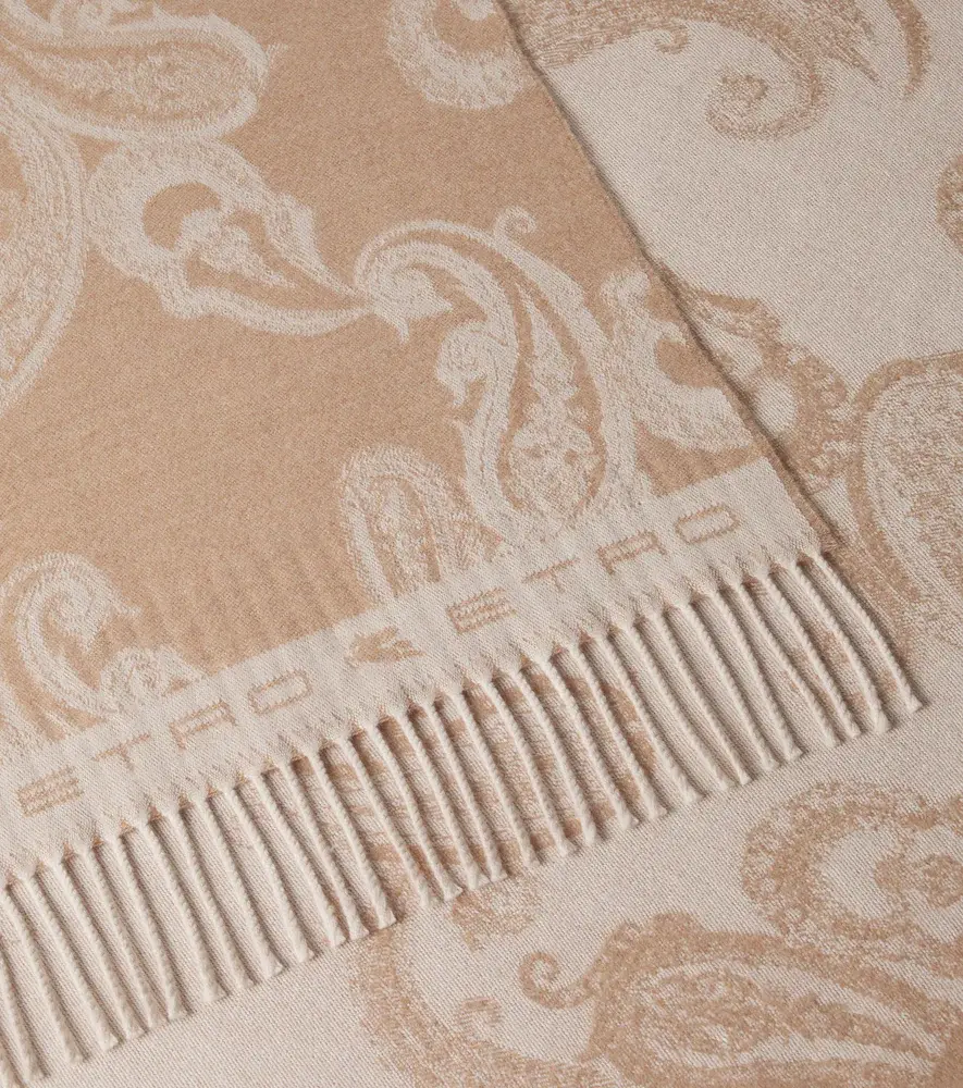 Etro Azuki fringed paisley wool throw | Thumbnail 5 Etro Azuki fringed paisley wool throw | Thumbnail 5