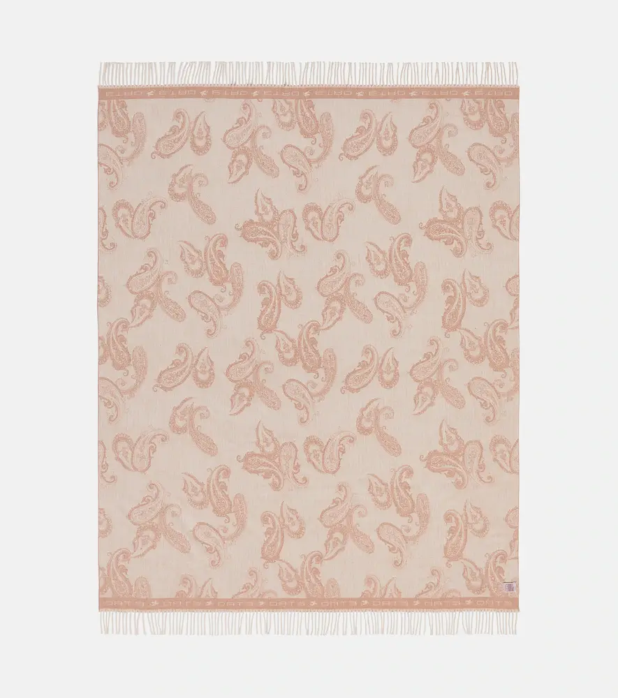 Etro Azuki fringed paisley wool throw | Thumbnail 7 Etro Azuki fringed paisley wool throw | Thumbnail 7