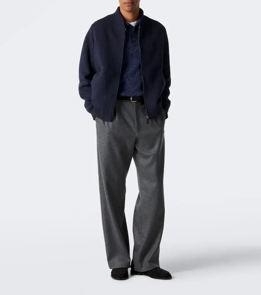 Etro Paisley wool-blend polo sweater | Thumbnail 2