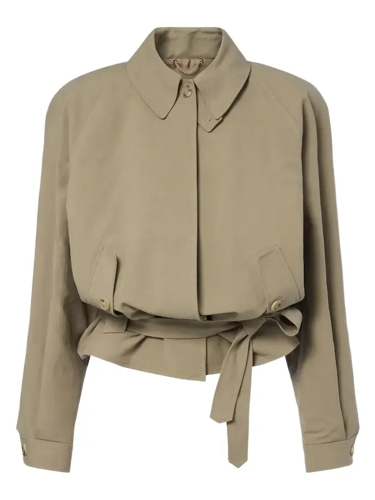 Belted cotton jacket