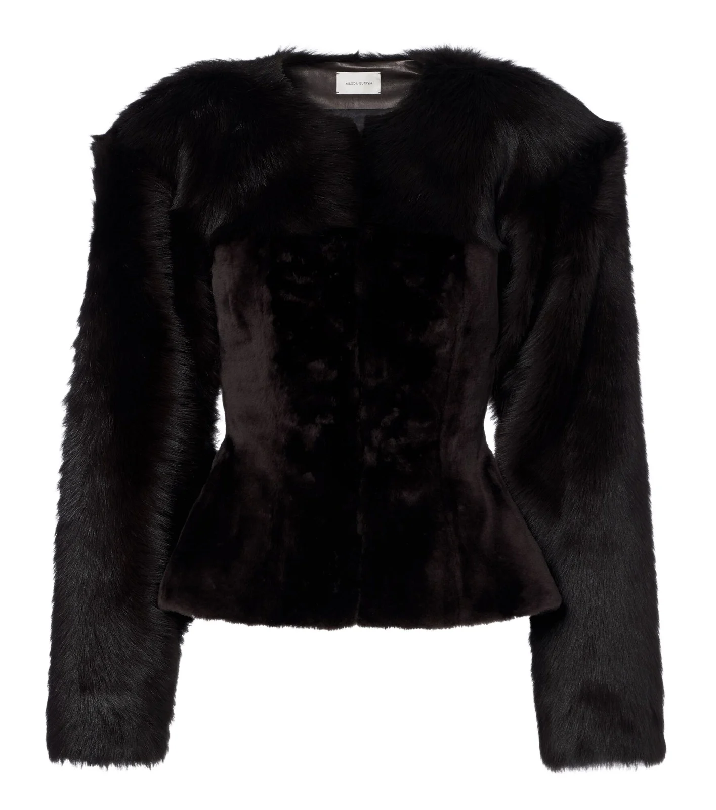 Magda Butrym Peplum shearling jacket