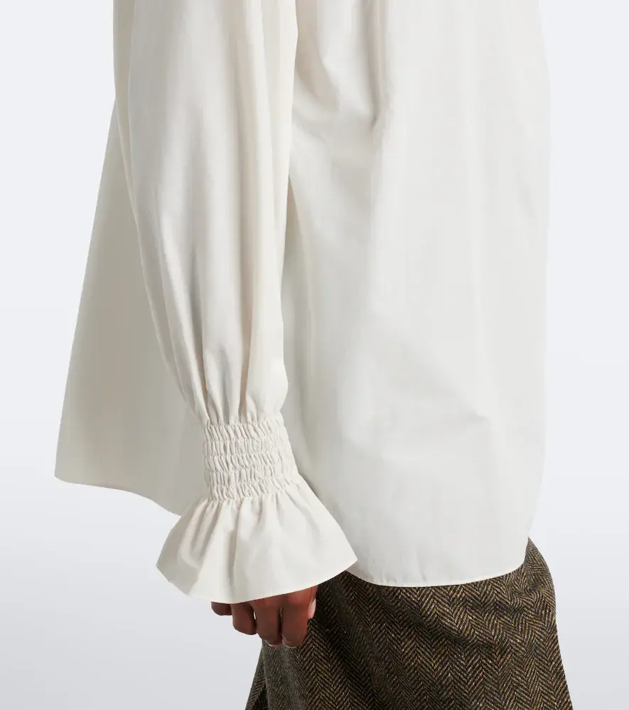 Ralph Lauren Collection Shirred high-neck blouse | Thumbnail 3 Ralph Lauren Collection Shirred high-neck blouse | Thumbnail 3