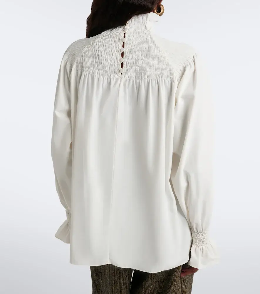 Ralph Lauren Collection Shirred high-neck blouse | Thumbnail 6 Ralph Lauren Collection Shirred high-neck blouse | Thumbnail 6