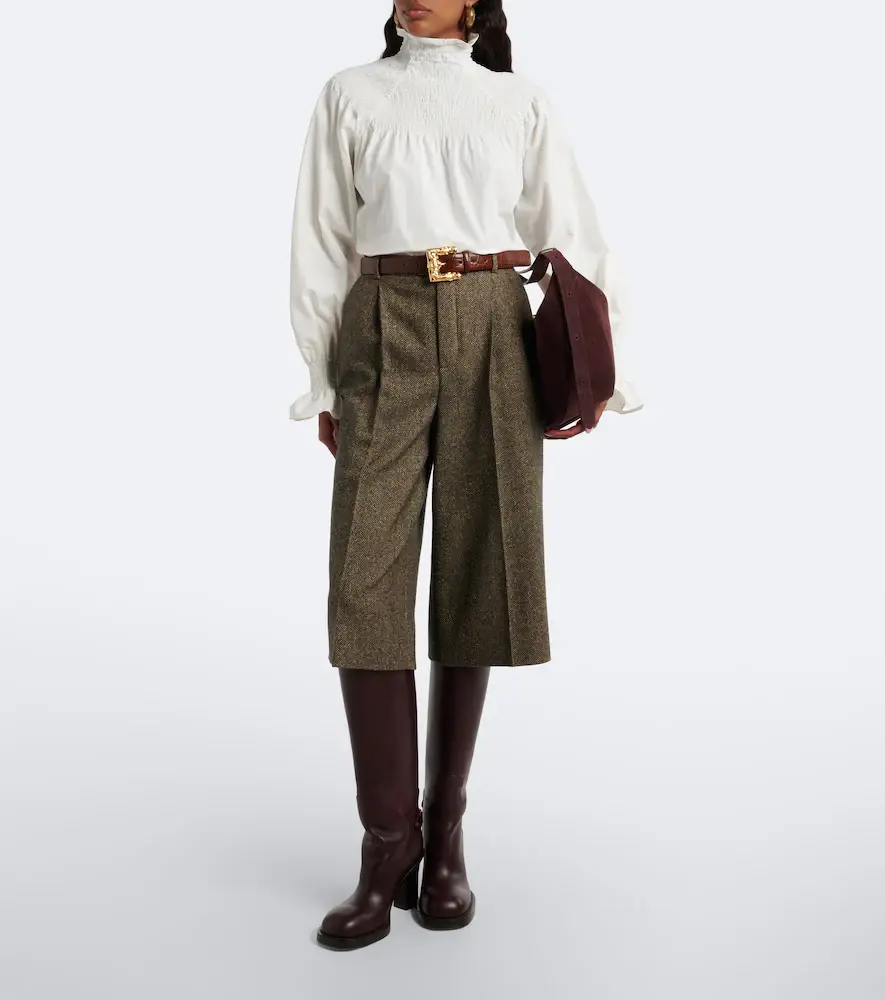 Ralph Lauren Collection Shirred high-neck blouse | Thumbnail 7 Ralph Lauren Collection Shirred high-neck blouse | Thumbnail 7
