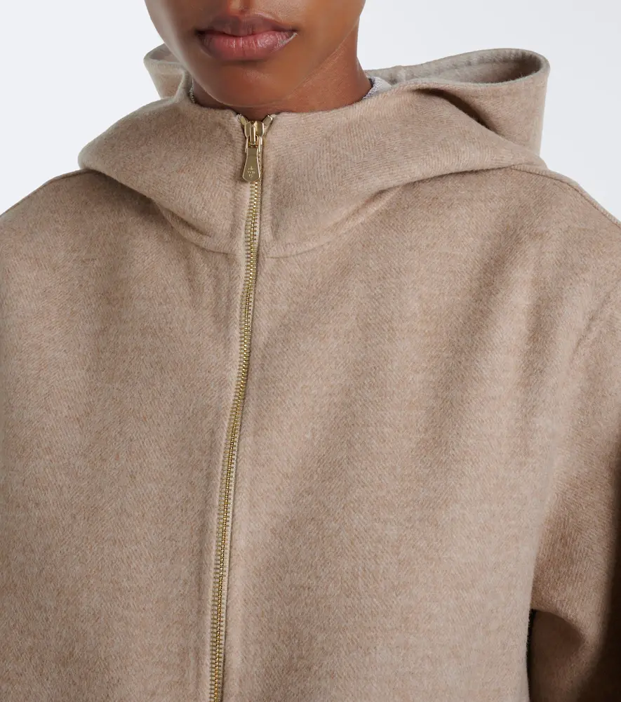 ELEVENTY Hooded wool and cashmere coat | Thumbnail 2