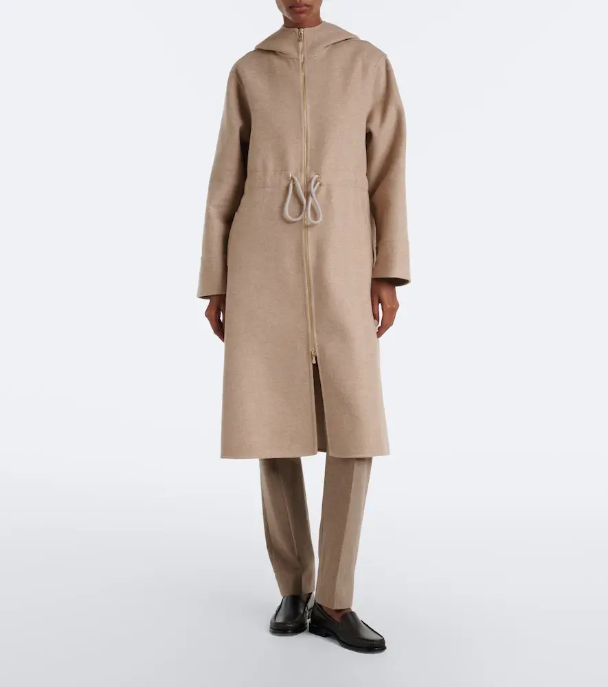 ELEVENTY Hooded wool and cashmere coat | Thumbnail 3