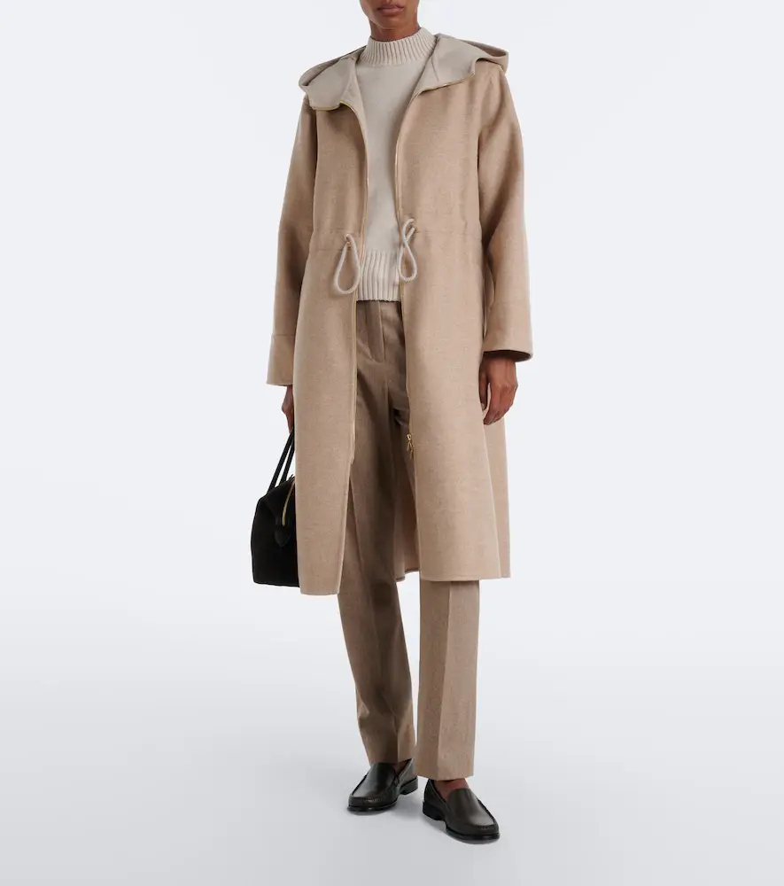 ELEVENTY Hooded wool and cashmere coat | Thumbnail 5