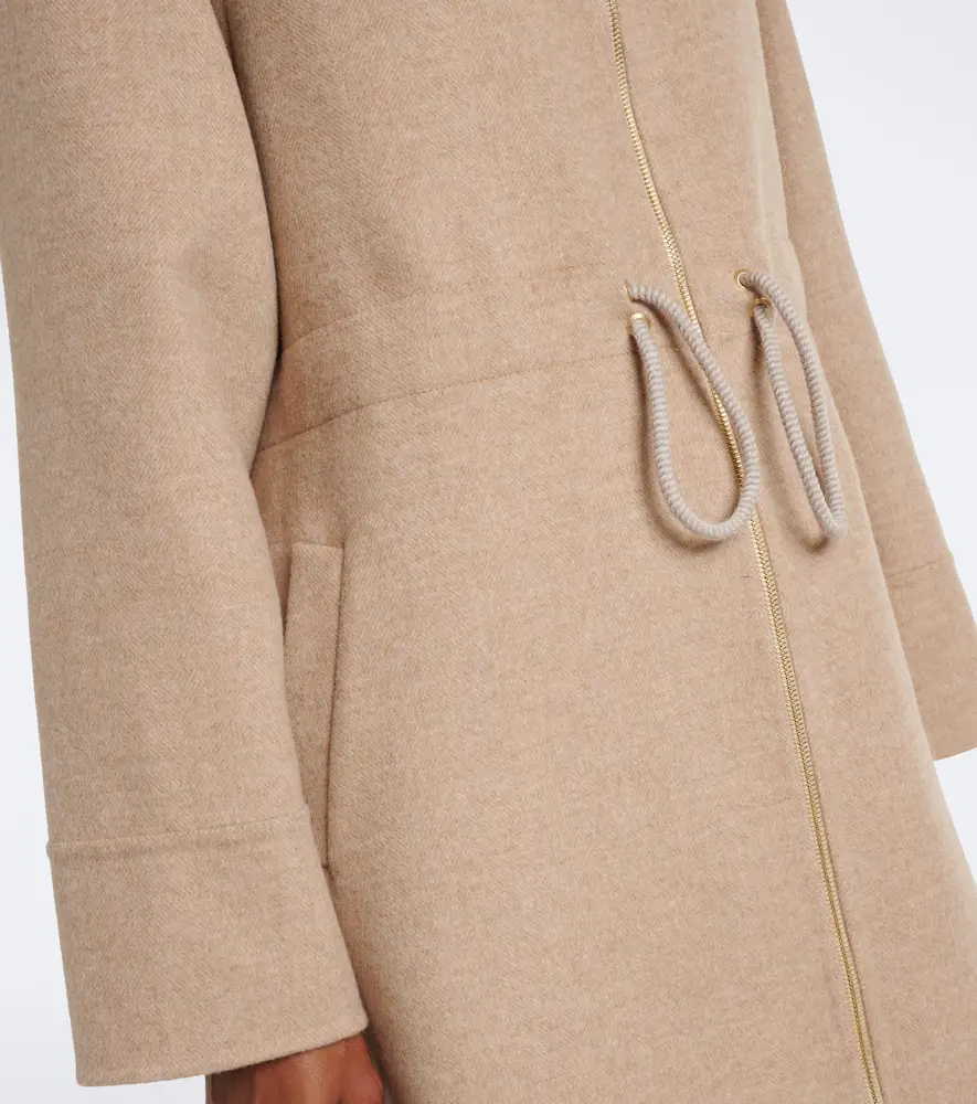 ELEVENTY Hooded wool and cashmere coat | Thumbnail 6