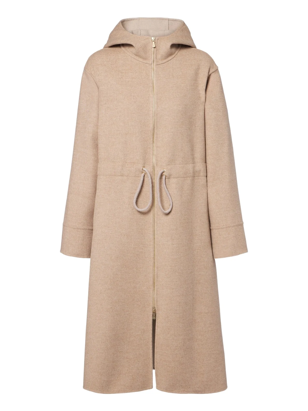 ELEVENTY Hooded wool and cashmere coat