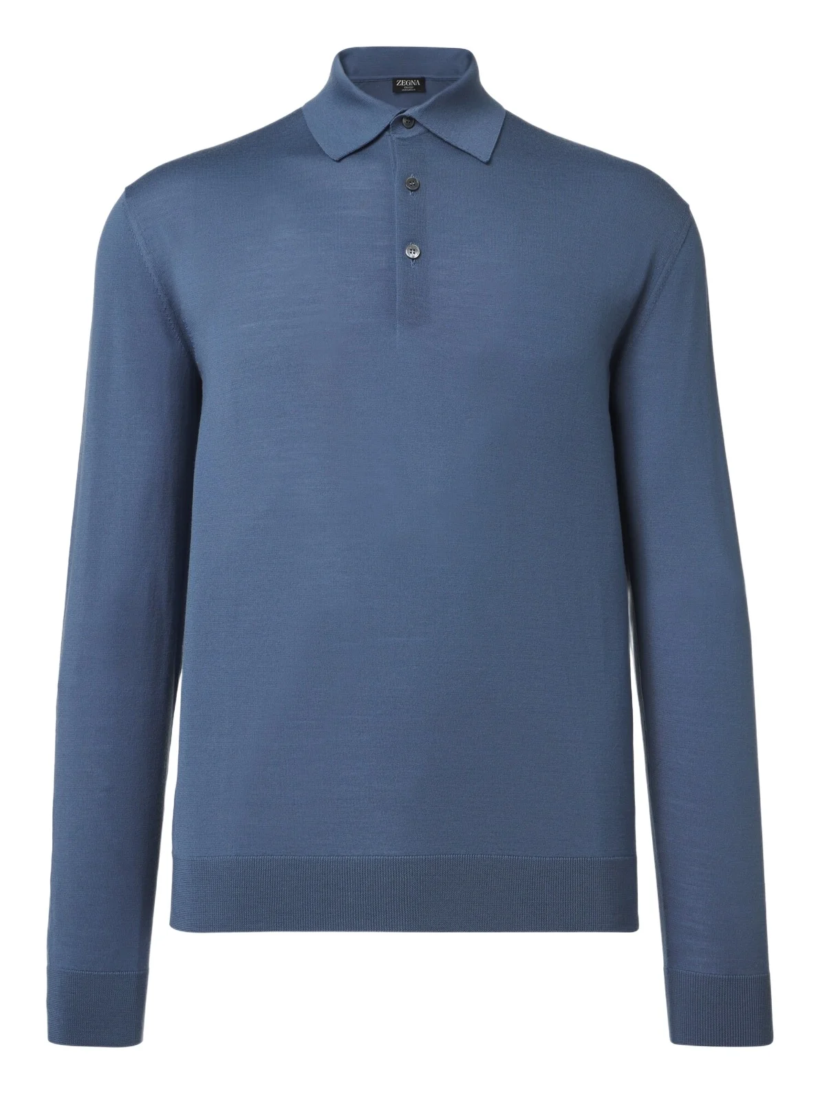 Wool polo sweater