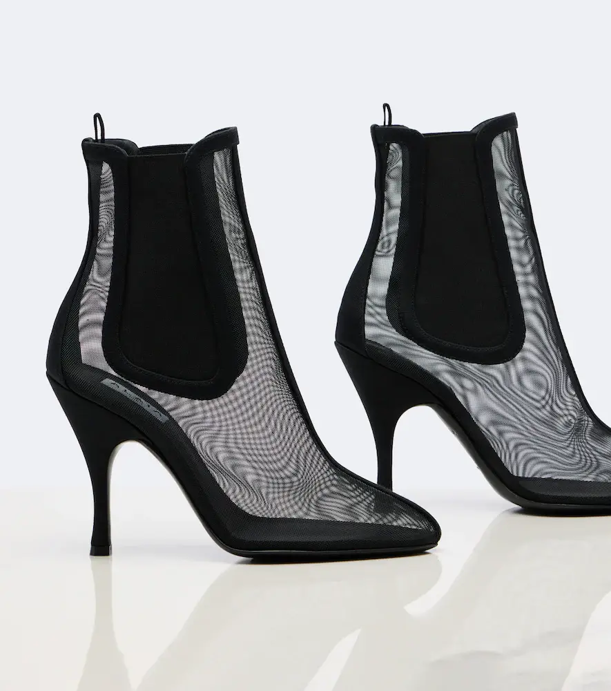 Alaïa Alaïa Mesh ankle boots | Thumbnail 4