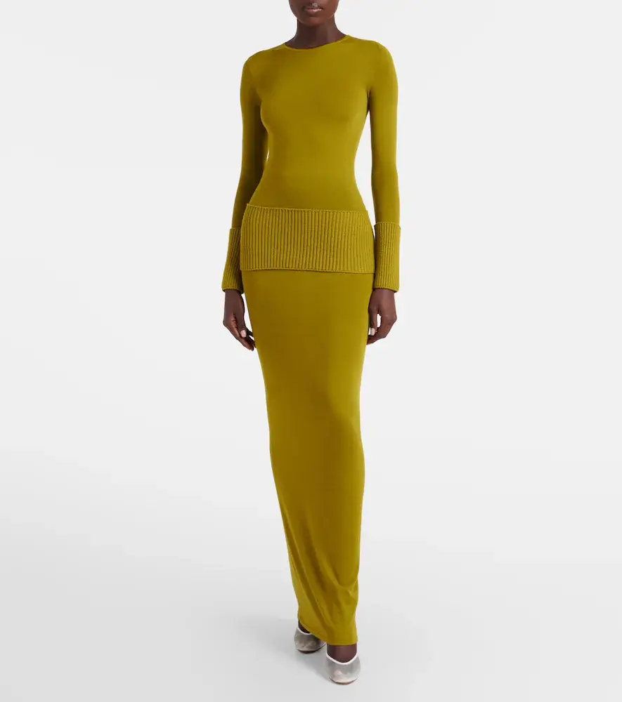 Alaïa Alaïa Knitted wool maxi dress | Thumbnail 2