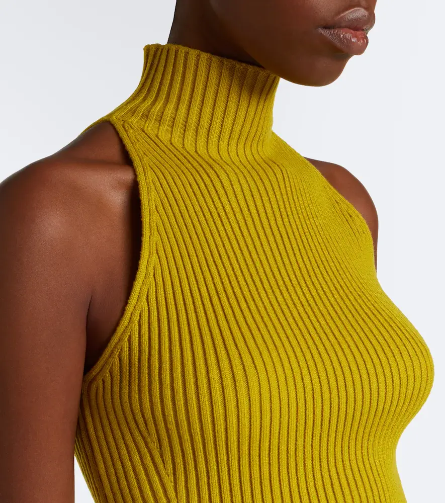 Alaïa Alaïa Ribbed-knit halterneck wool-blend top | Thumbnail 2 Alaïa Alaïa Ribbed-knit halterneck wool-blend top | Thumbnail 2