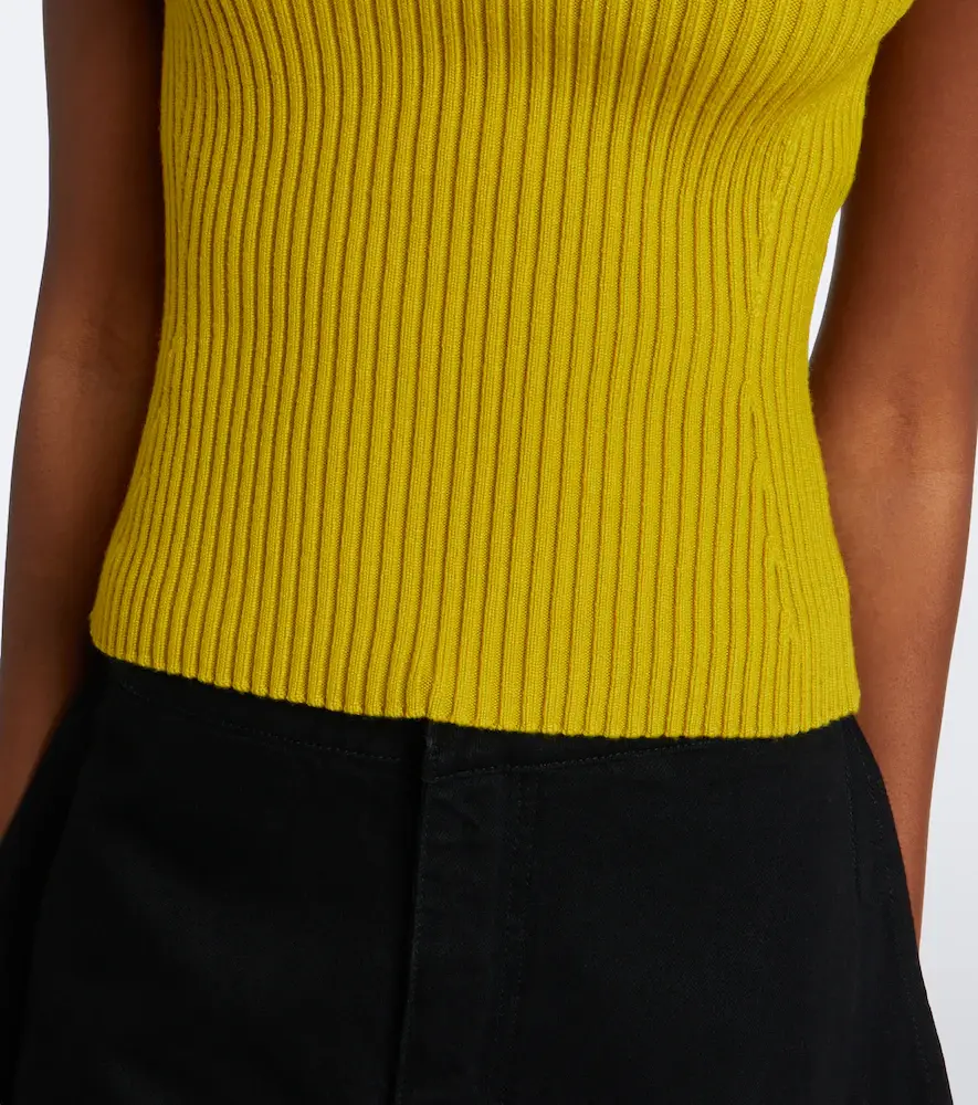 Alaïa Alaïa Ribbed-knit halterneck wool-blend top | Thumbnail 3 Alaïa Alaïa Ribbed-knit halterneck wool-blend top | Thumbnail 3