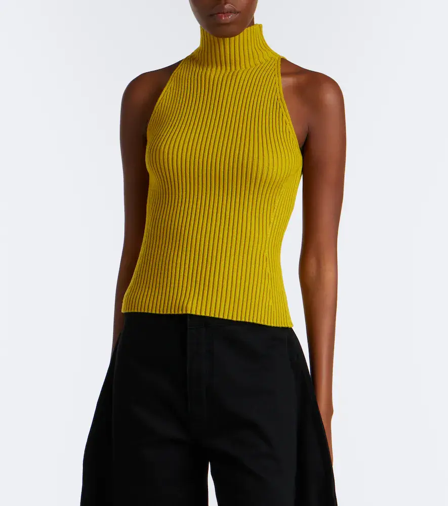 Alaïa Alaïa Ribbed-knit halterneck wool-blend top | Thumbnail 5 Alaïa Alaïa Ribbed-knit halterneck wool-blend top | Thumbnail 5