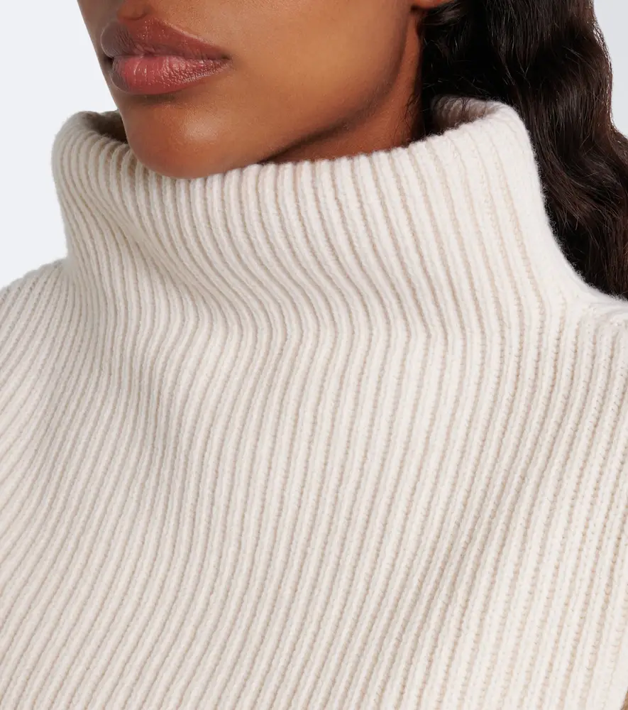 ALAÏA ALAÏA Ribbed-knit wool and cashmere sweater | Thumbnail 6 ALAÏA ALAÏA Ribbed-knit wool and cashmere sweater | Thumbnail 6