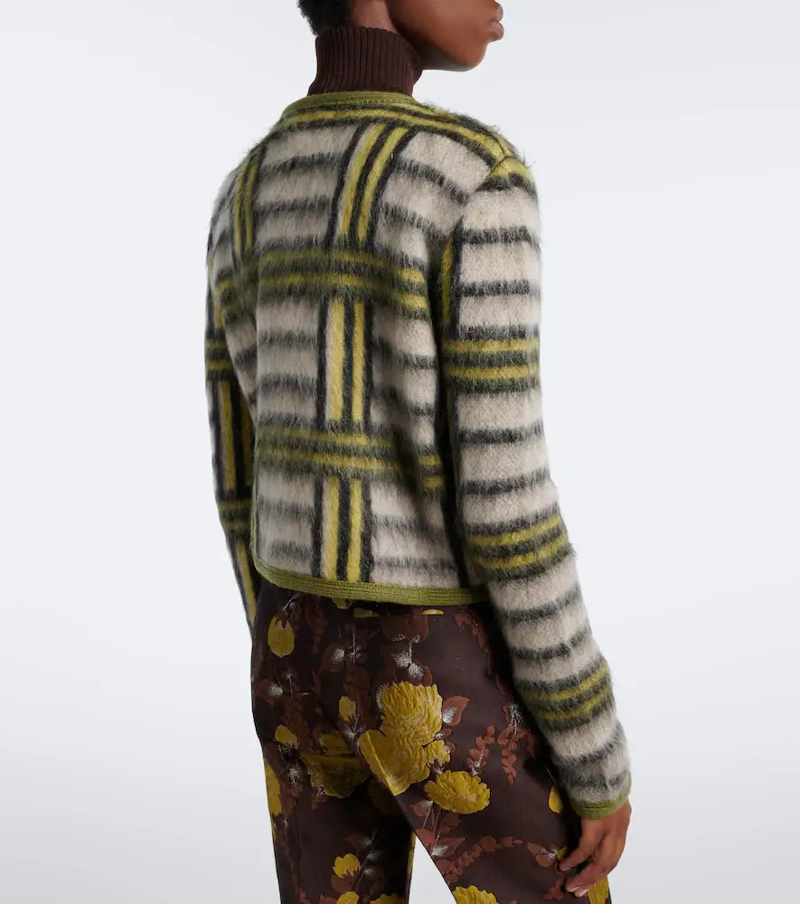 La DoubleJ Kells Check wool and mohair-blend cardigan | Thumbnail 3 La DoubleJ Kells Check wool and mohair-blend cardigan | Thumbnail 3