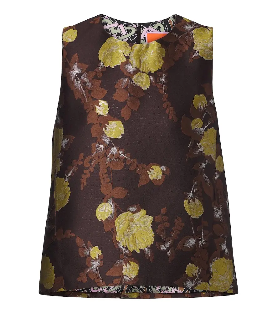 Devon floral jacquard top Devon floral jacquard top
