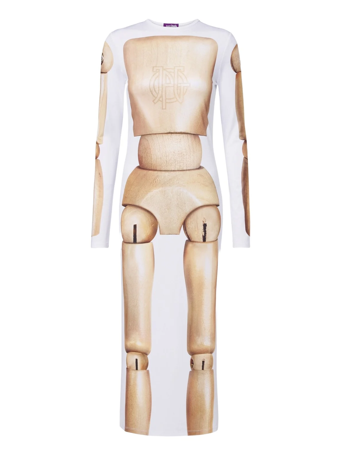 Trompe l'ail jersey midi dress Trompe l'ail jersey midi dress