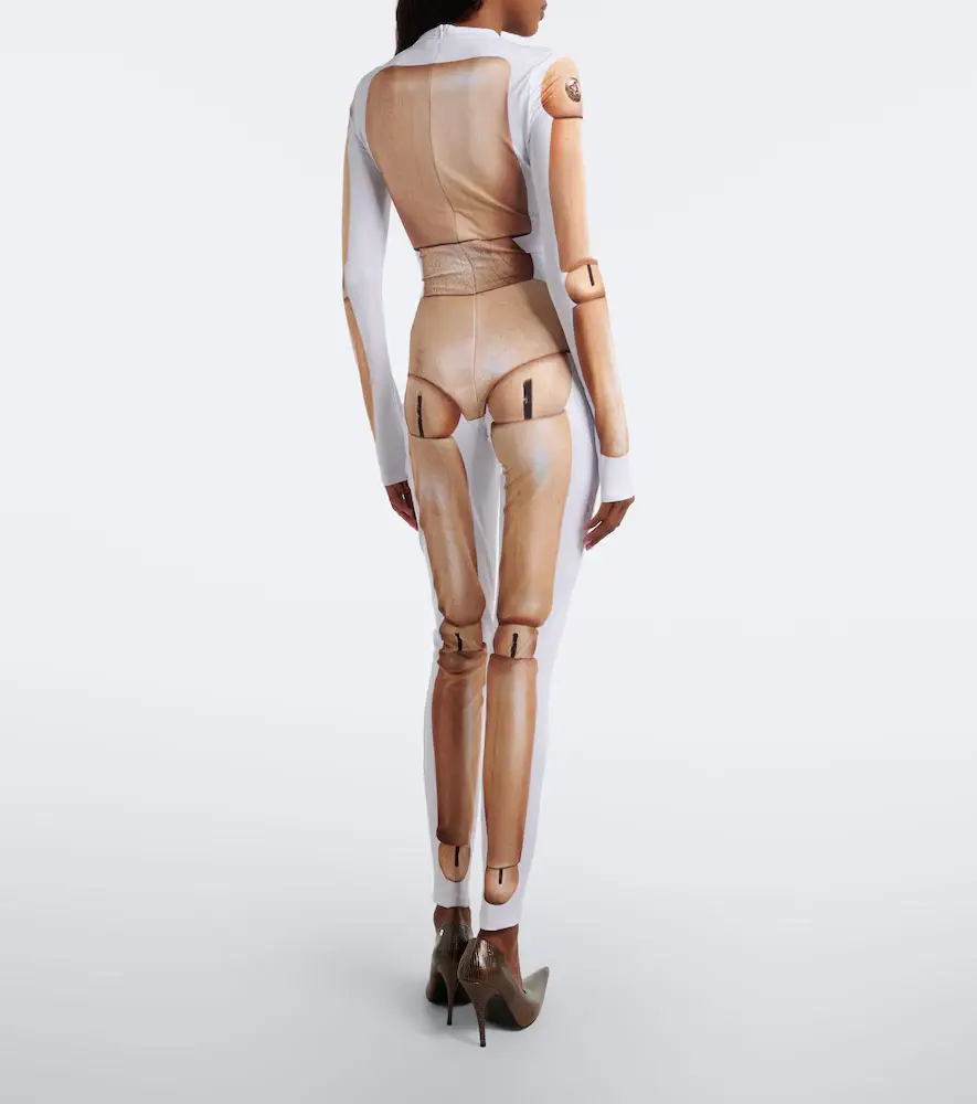 Jean Paul Gaultier Trompe l'ail jersey catsuit | Thumbnail 4 Jean Paul Gaultier Trompe l'ail jersey catsuit | Thumbnail 4