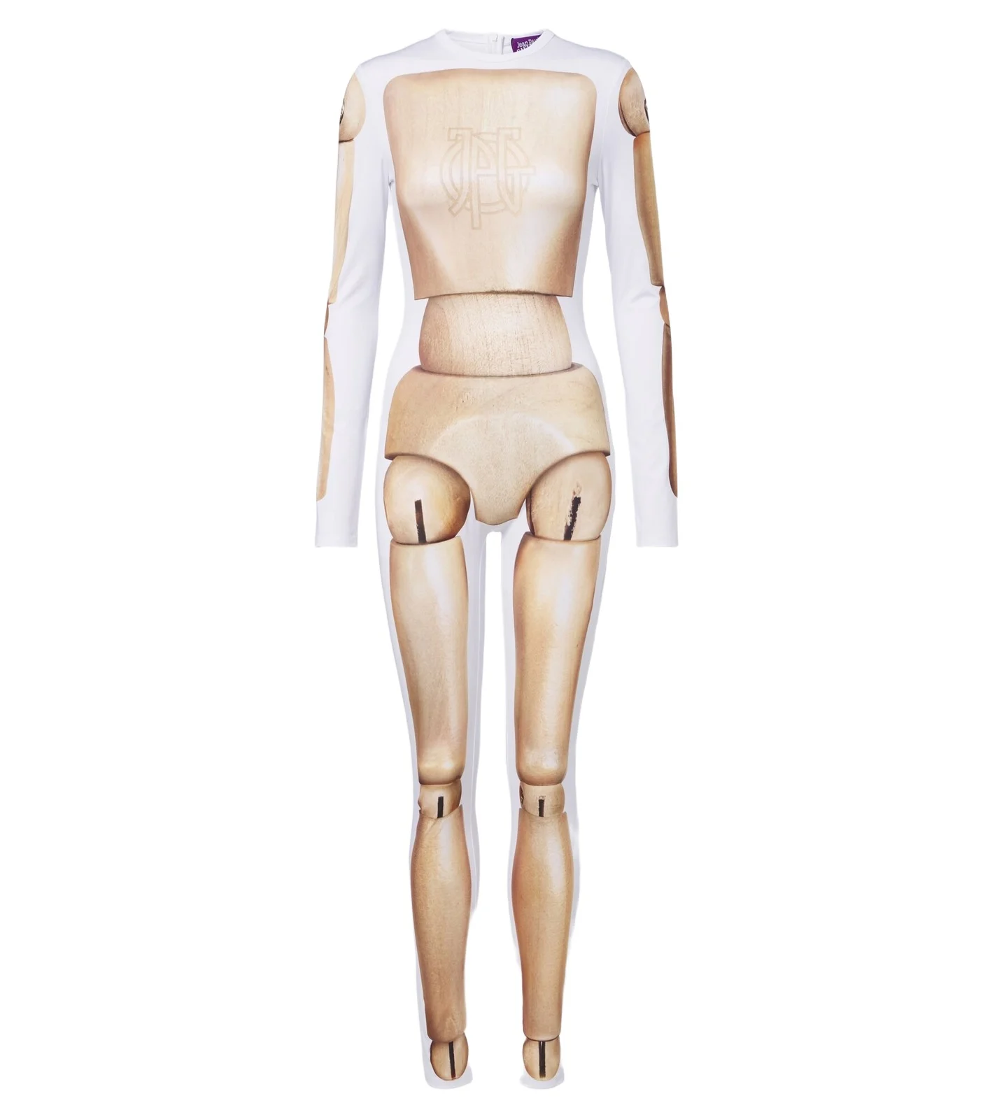 Jean Paul Gaultier Trompe l'ail jersey catsuit