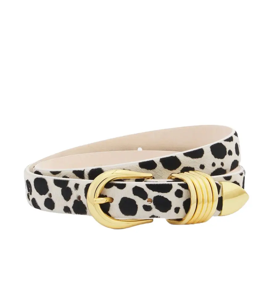 Déhanche Déhanche Hollyhock calf hair belt