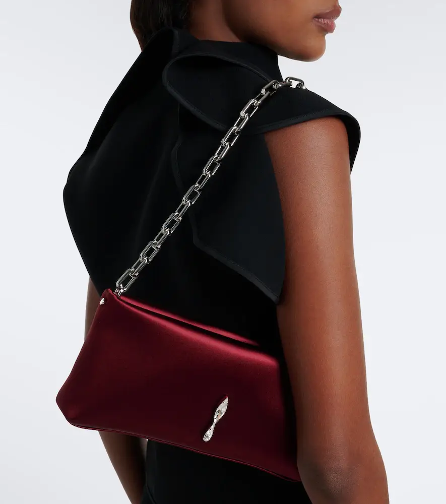 Christian Louboutin Maykimay Small embellished satin clutch | Thumbnail 5