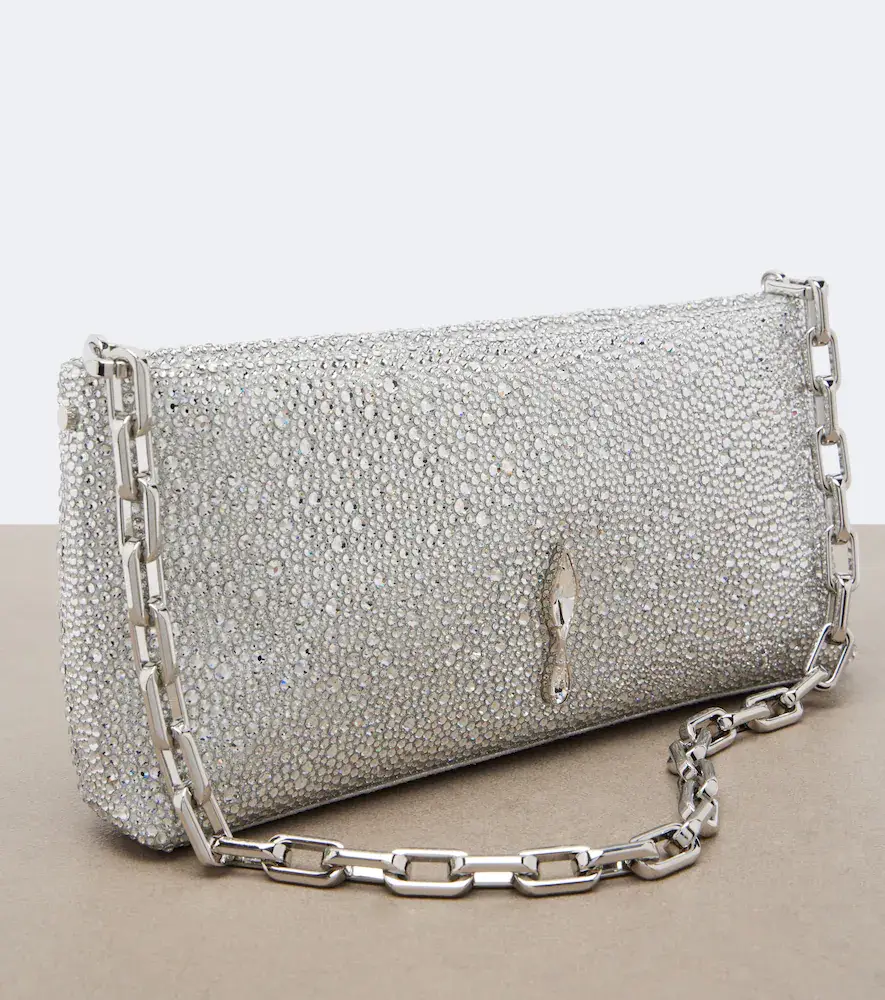 Christian Louboutin Maykimay Small embellished satin clutch | Thumbnail 4 Christian Louboutin Maykimay Small embellished satin clutch | Thumbnail 4